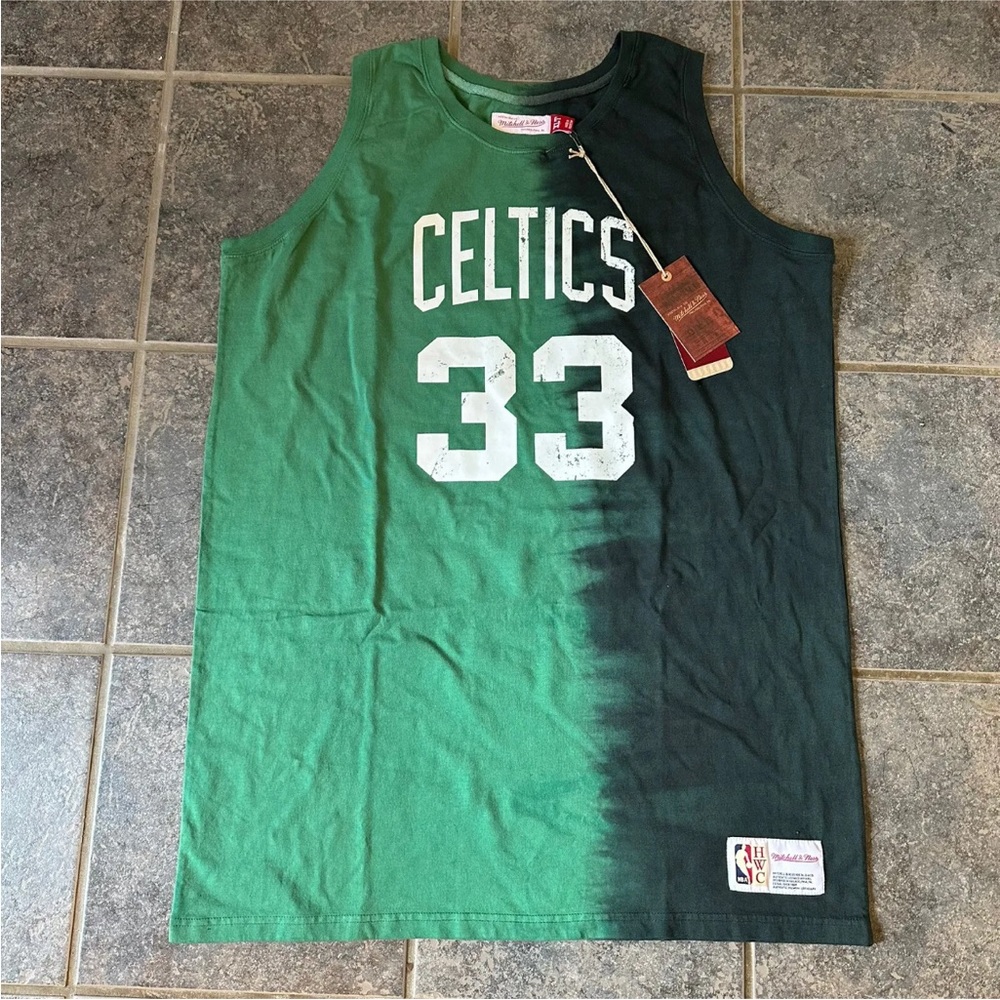 Mitchell & Ness Boston Celtics Larry BIRD NBA Tie-Dye Jersey  HWC Men's Sz XLT